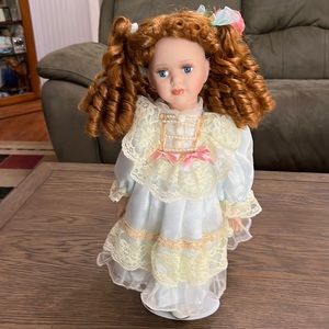 15” tall porcelain doll